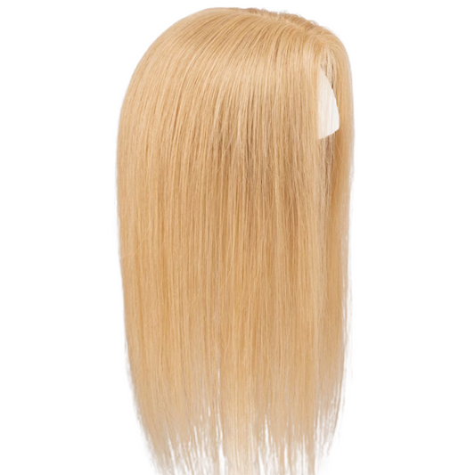 Honey Blonde Silk Lace Base European Human Hair Topper