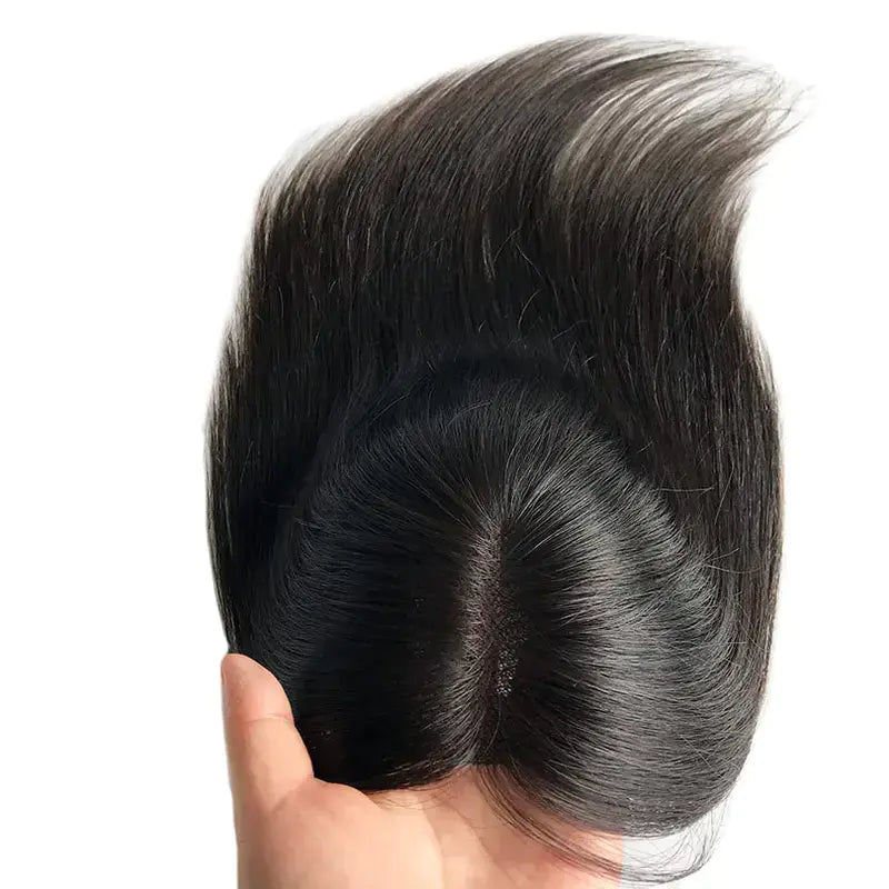 薄毛の女性のためのプレミアムストレートヘアトッパー - 瞬時にボリュームとカバー力を追加
