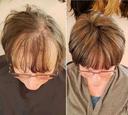 薄毛や細い髪の女性のための素敵なショートウィッグヘアピース