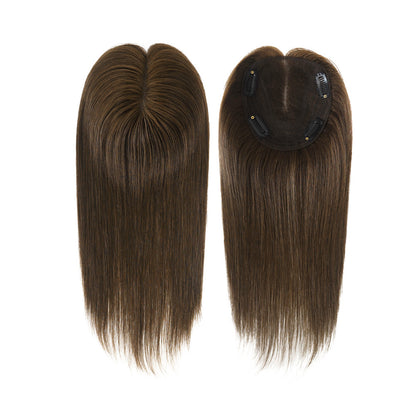 14*16CM ショートナチュラルヘアトッパー 女性用 薄毛をカバーしボリュームアップ