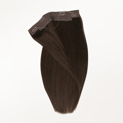 100% Human Hair Halo Extensions - #4p/27