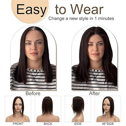 Hot Sale Full Hair Volume Crown Hair Topper For Women With Thinning Hair