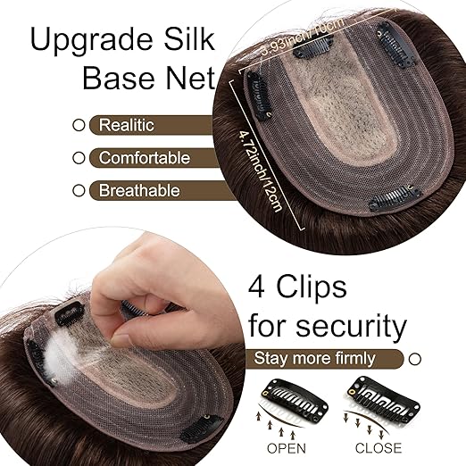 Hot Sale Full Hair Volume Crown Hair Topper For Women With Thinning Hair