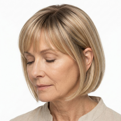 Hot Sale Straight Hair Topper With Bangs For  Women With Thinning Hair