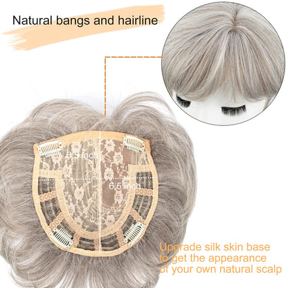 🔥2025年ホットセール 薄毛の女性向けリアルショートヘアトッパー