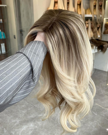New Human Hair Style Global Debut❤️Natural lace hair net human hair topper