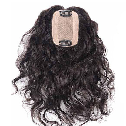 Natural Looking Wavy Curly Hair Topper for Women, Regain Confident In Seconds