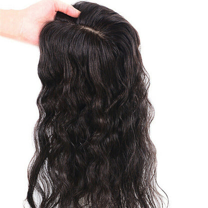 Natural Looking Wavy Curly Hair Topper for Women, Regain Confident In Seconds