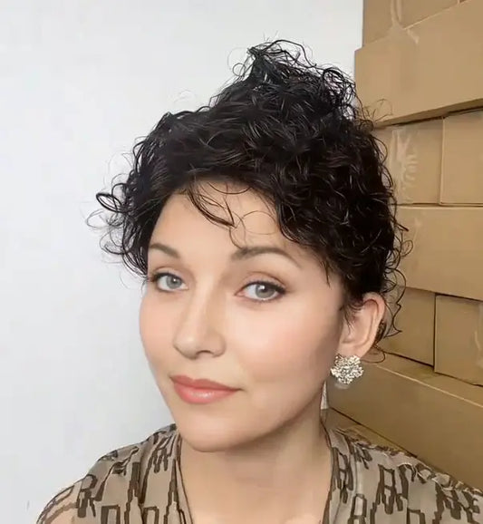 Hot Sale Fashion Curly Hair Toppers for Women with Thinning Hair-Cover Grays, Boost Volume - VIVACROWN