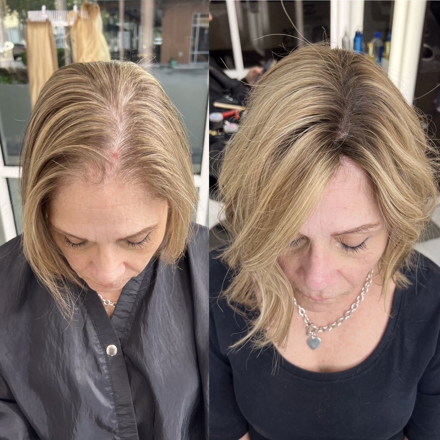 Seamless Wavy Topper for Thinning Hair – Instantly Volume-Boosting Crown Piece