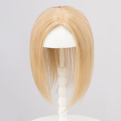 Honey Blonde Silk Lace Base European Human Hair Topper