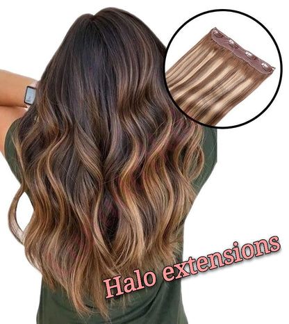 Halo Hair Extensions to Add Hair Volume and Length