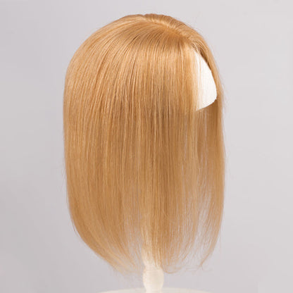 Honey Blonde Silk Lace Base European Human Hair Topper