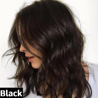 ナチュラルウェーブヘアトッパー 薄毛の女性に最適、自然なウェーブスタイル