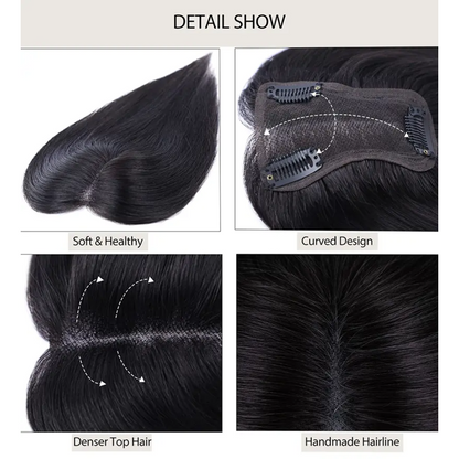 2025 Hot Sale  High-Quality Straight Hair Topper for Women