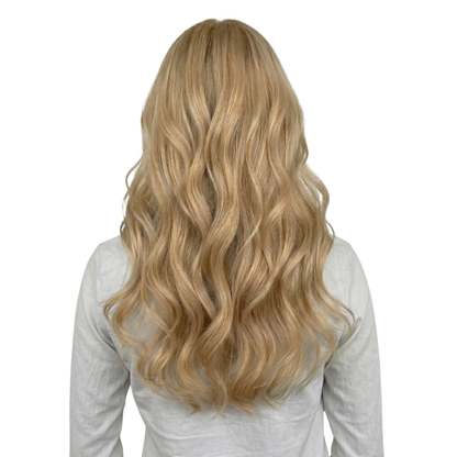 100% Human Hair Sew In Extensions Machine Weft Color #1