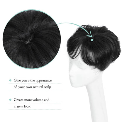 2026 New Short Hair Topper for Thinning Hair – Natural Look, Easy Clip-In