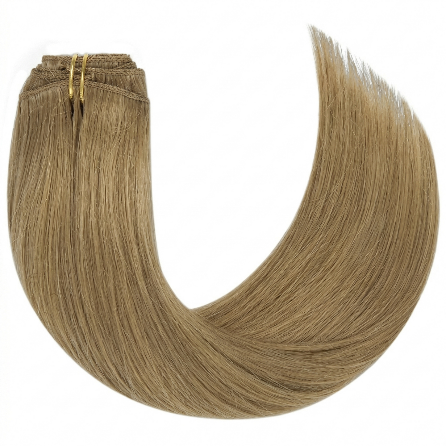 Light Brown Clip in Hair Extensions | 100% Human Hair