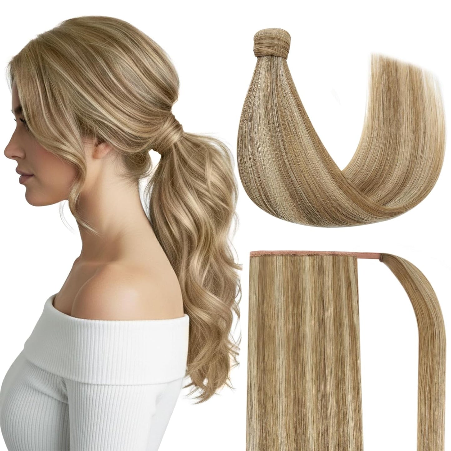 Premium Wrap Around Ponytail Extension | 100% Real Human Hair-Drak Brown