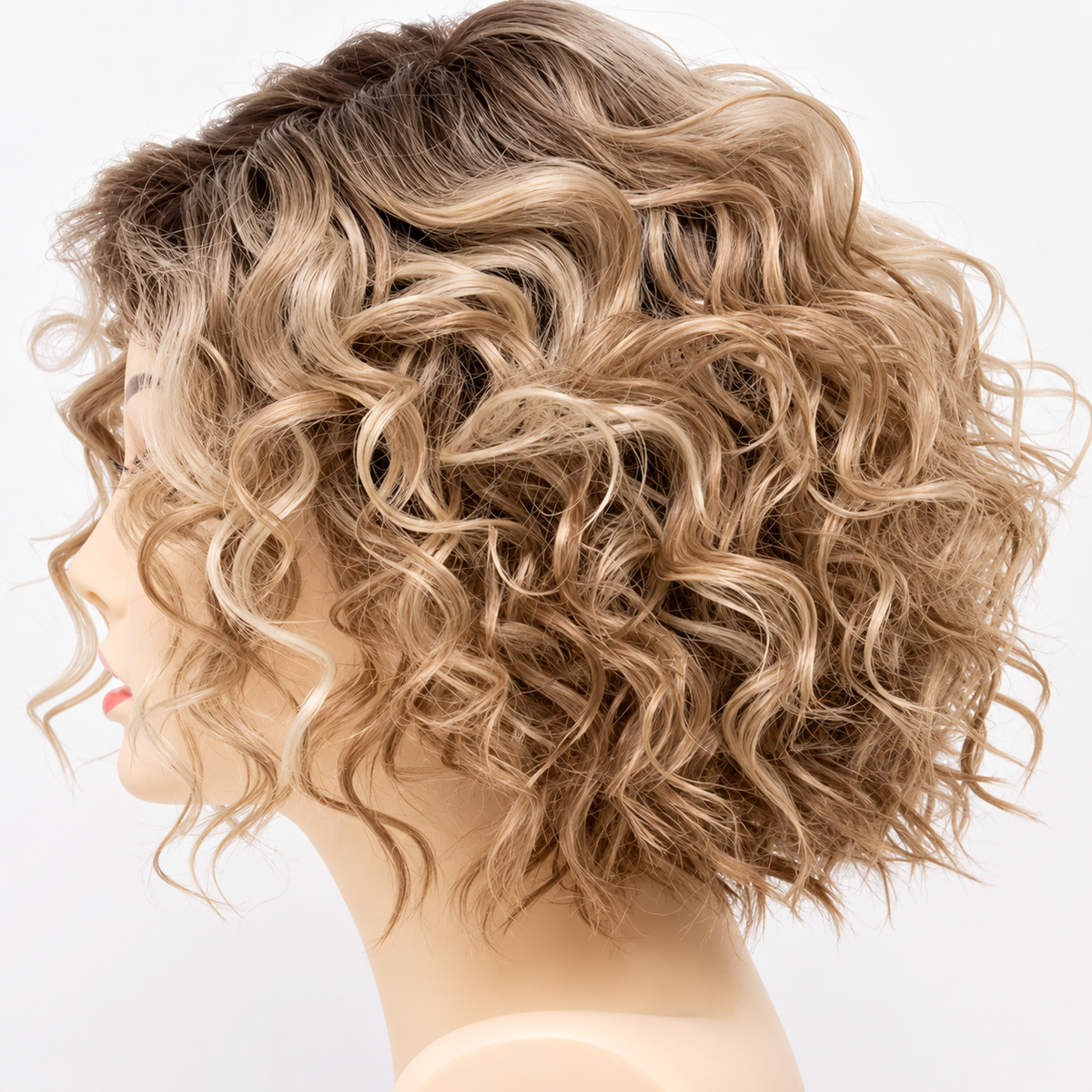 Premium Mono Base Curly Human Hair Topper for Women | Natural Coverage for Thinning Hair