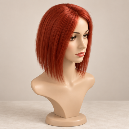 10×12 cm Mono Base Short Straight Human Hair Topper