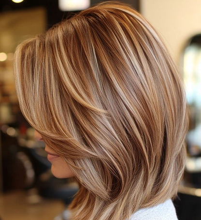 Full Hand-tied Mono Base Hair Topper NO Bangs Clip-in Thick Hairpiece for Women