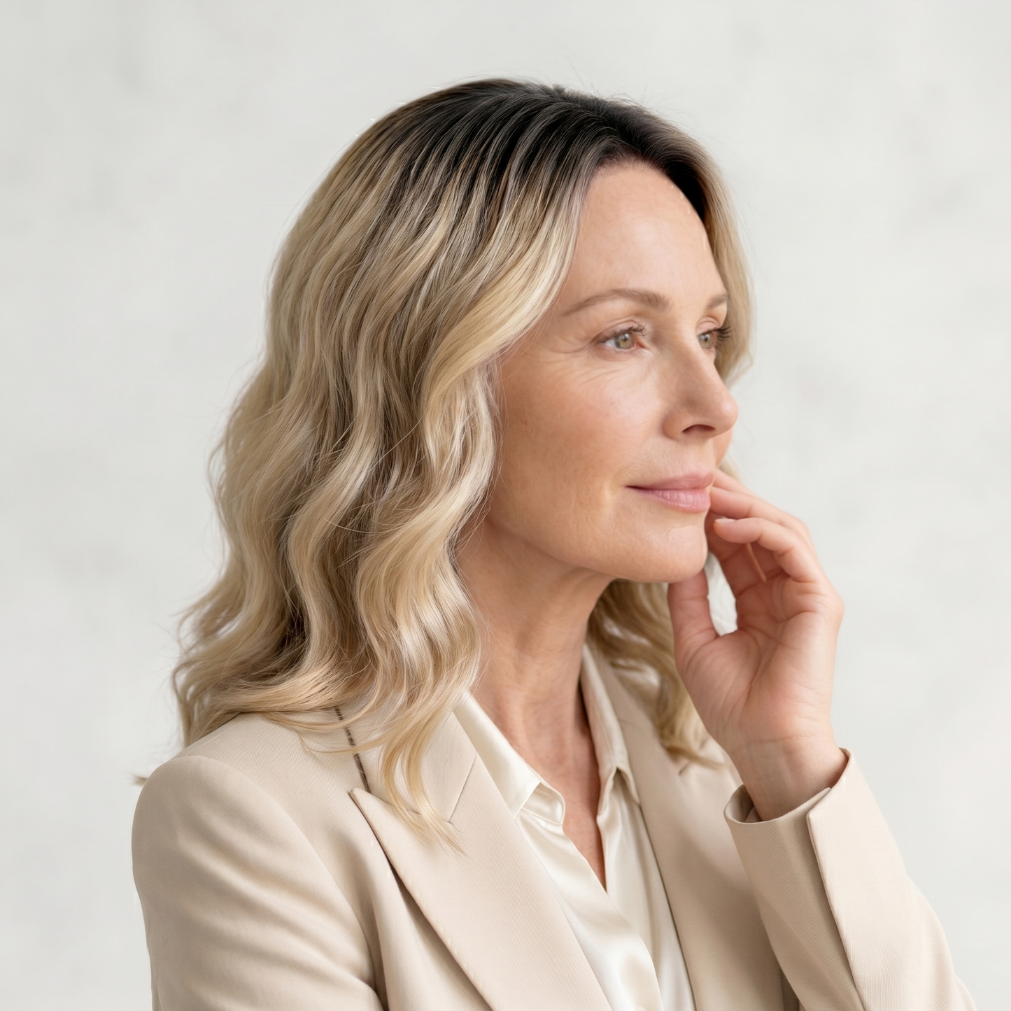 Luxury Wavy Hair Topper For Women — Seamless Crown Coverage