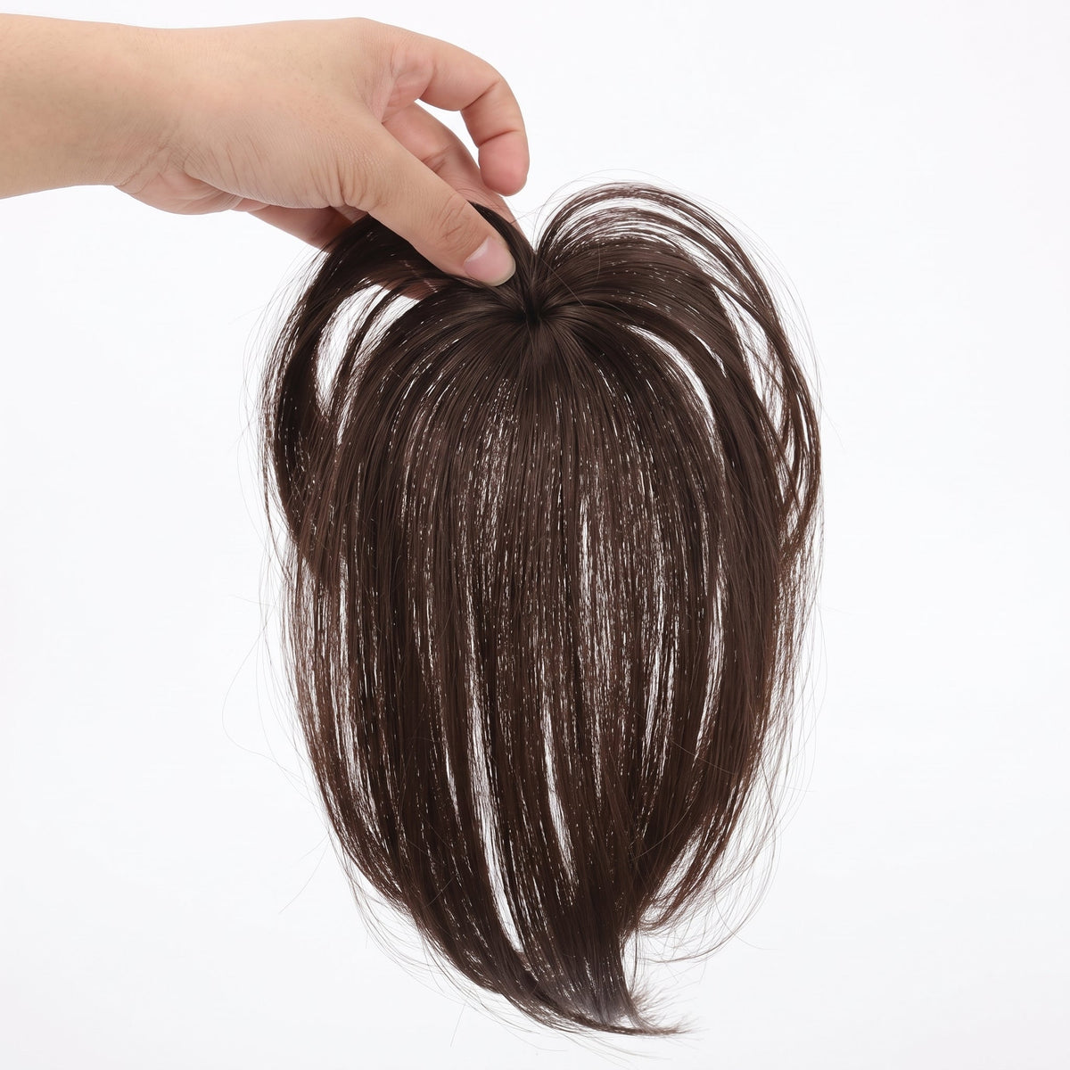 3D French Air Bangs Human Hair Topper for Women (2PCS)