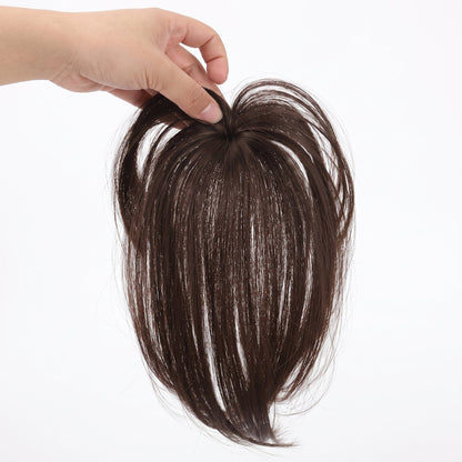 3D French Air Bangs Human Hair Topper for Women (2PCS)
