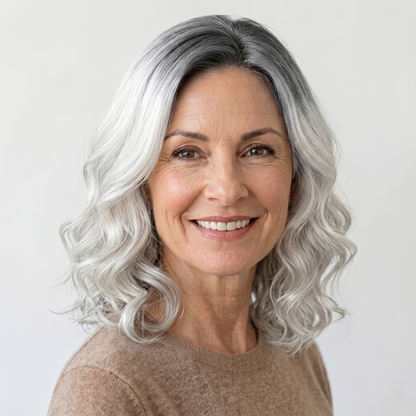 Luxury Wavy Hair Topper For Women — Seamless Crown Coverage