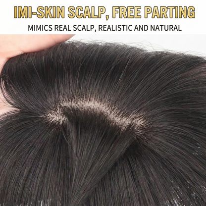22cm Human Hair Topper for Women VIVACROWN Hair Topper