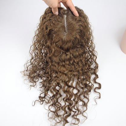 Premium Curly Hair Topper — Instant Volume & Natural Crown Fullness