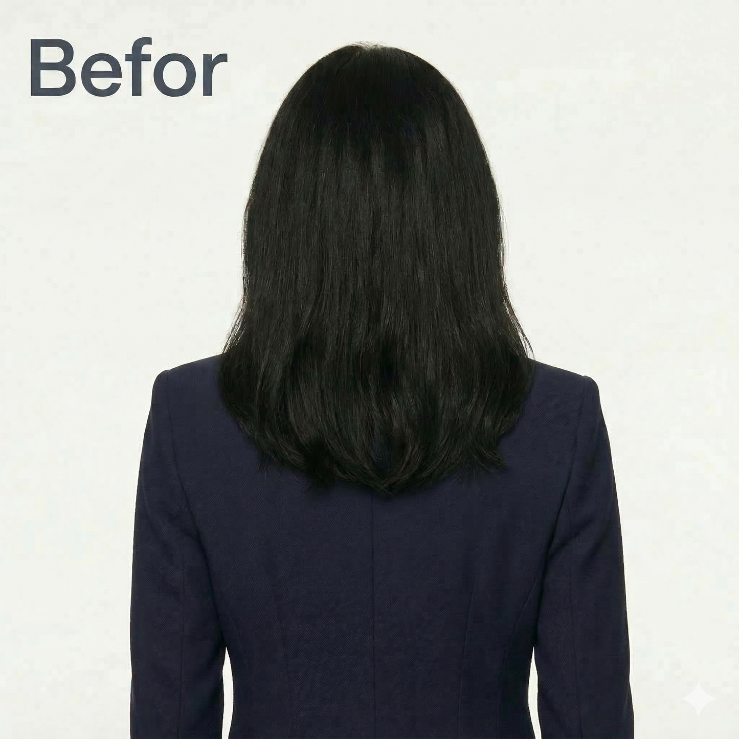 100% Human Hair Halo Extensions - Natural Black
