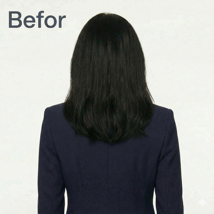 100% Human Hair Halo Extensions - Natural Black