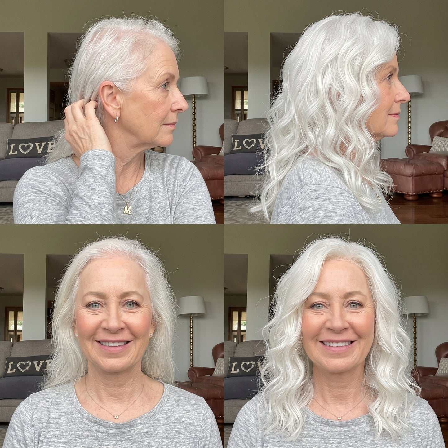 Natural Wavy Hair Topper for Crown Volume & Thinning Hair