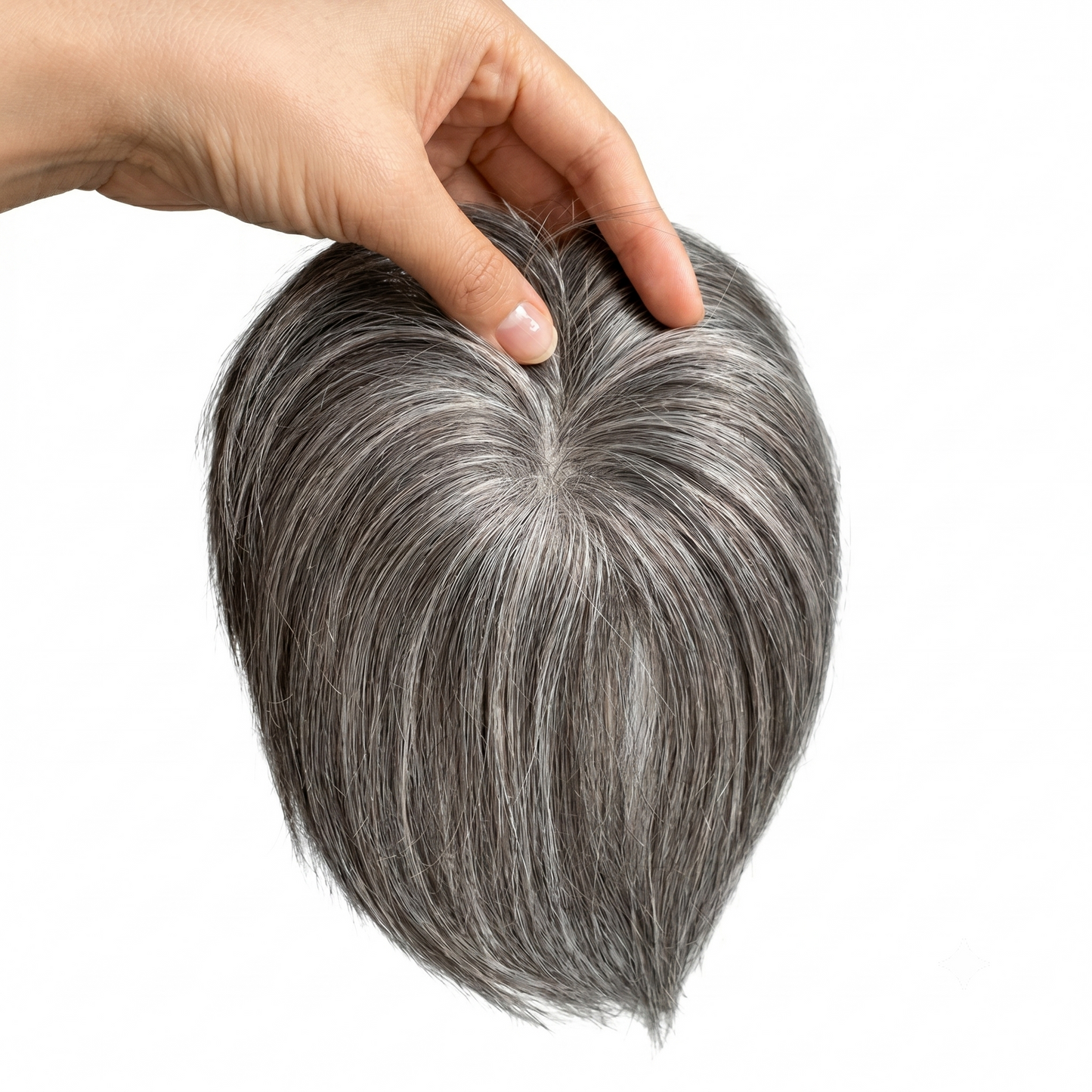 Short Pixie Cut Human Hair Topper with Bangs for Women