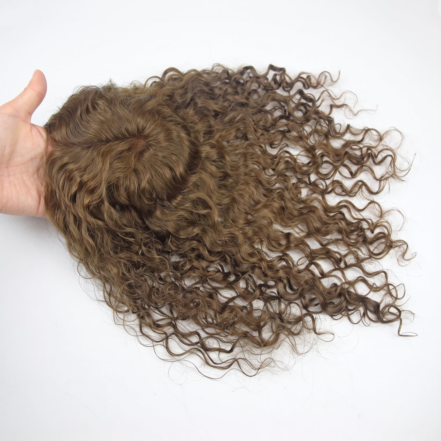 Premium Curly Hair Topper — Instant Volume & Natural Crown Fullness