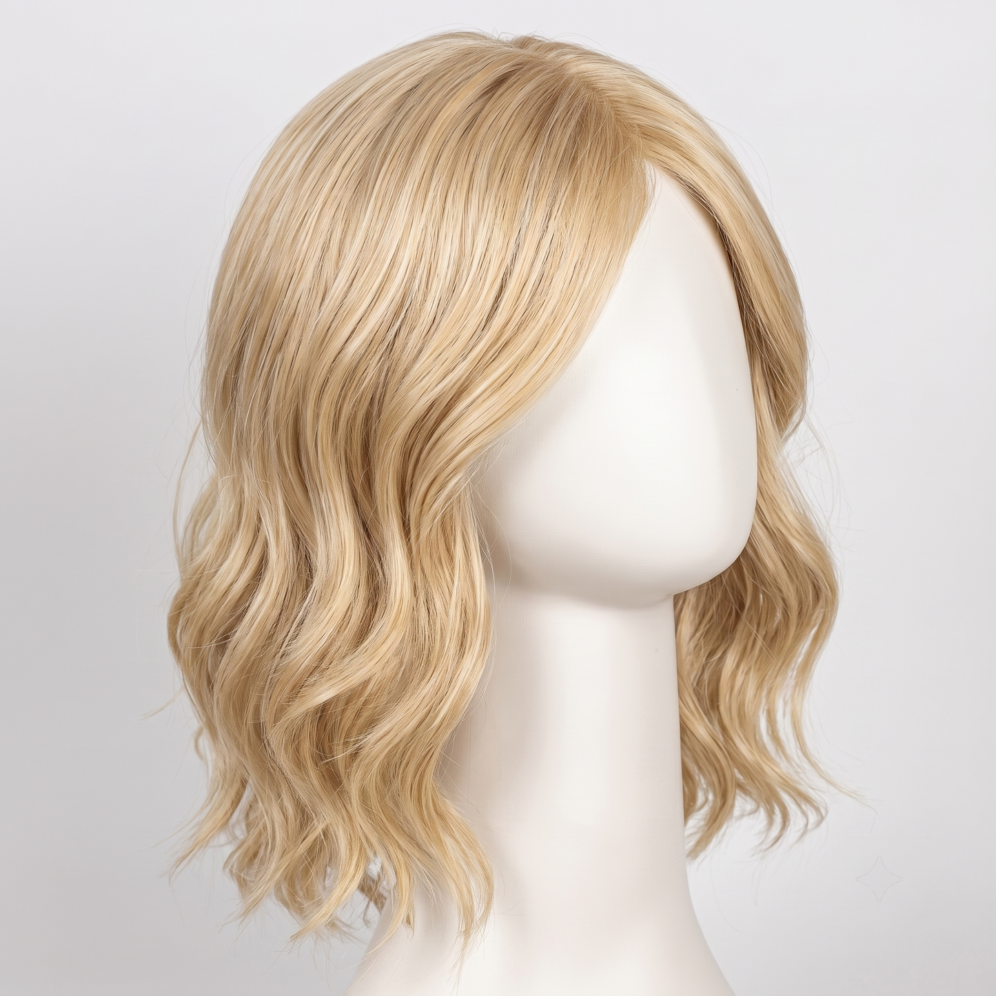 Seamless Wavy Topper for Thinning Hair – Instantly Volume-Boosting Crown Piece