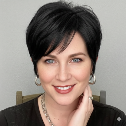 7*10cm Grey Natural Hair Topper for Women Cover and Add Hair Volume for Thinning Hair