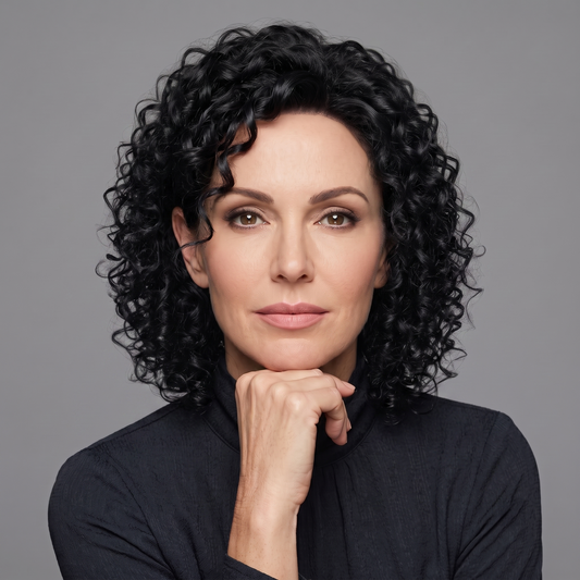 Bouncy Curly Hair Topper for Thinning Hair | Clip-in Crown Coverage Hairpiece for Women