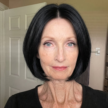 Middle Part Straight Hair Topper for Thinning Hair – Clip In Crown Volume