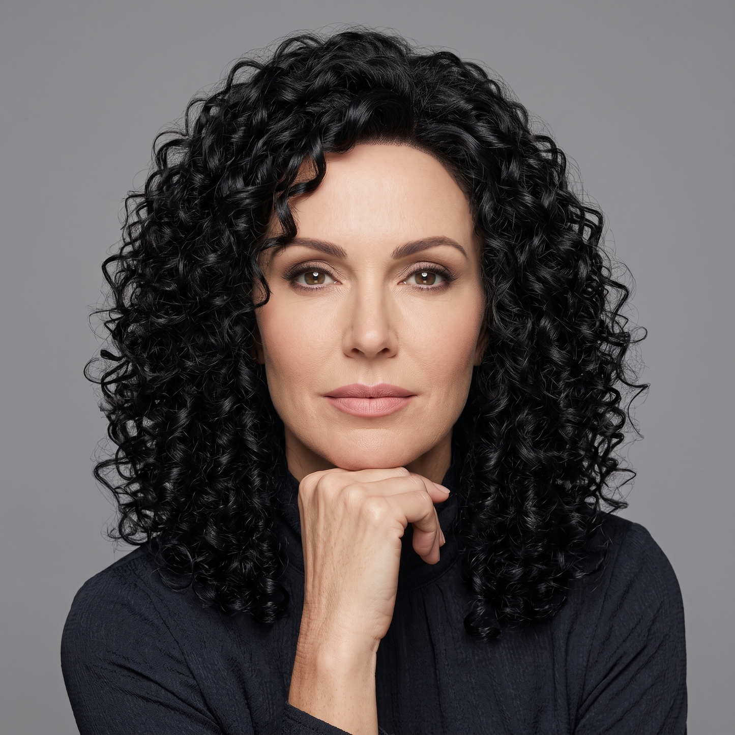 Bouncy Curly Hair Topper for Thinning Hair | Clip-in Crown Coverage Hairpiece for Women
