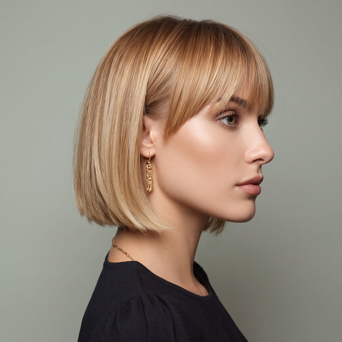 薄毛におすすめの、前髪付きストレートヘア用トッパー（人気商品） 