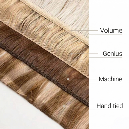 Human Hair Weft Sew In Extensions Platinum Blonde (#60)