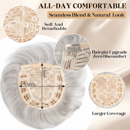 Classic Straight Pixie Hair Topper – Instant Fullness for Thinning Crowns