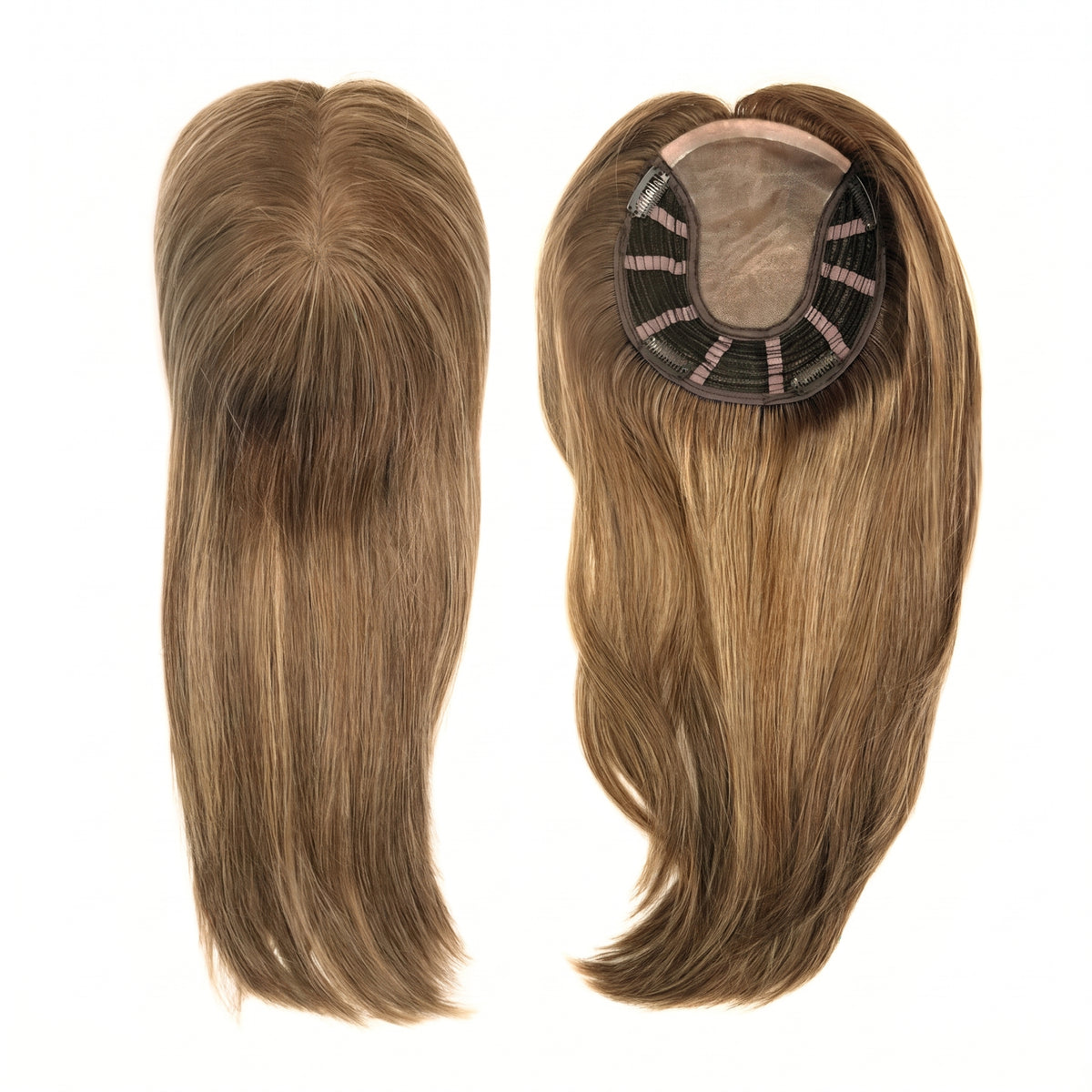 6"x7" Human Hair Topper for Thinning Hair – Clip-in Crown Hairpiece with Breathable Base