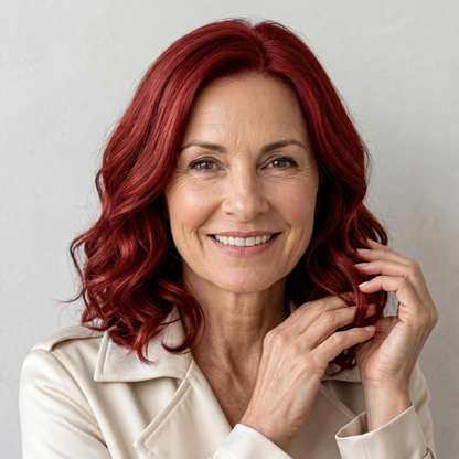 Luxury Wavy Hair Topper For Women — Seamless Crown Coverage
