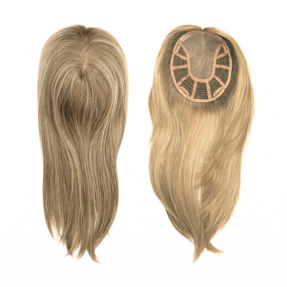 6"x7" Human Hair Topper for Thinning Hair – Clip-in Crown Hairpiece with Breathable Base