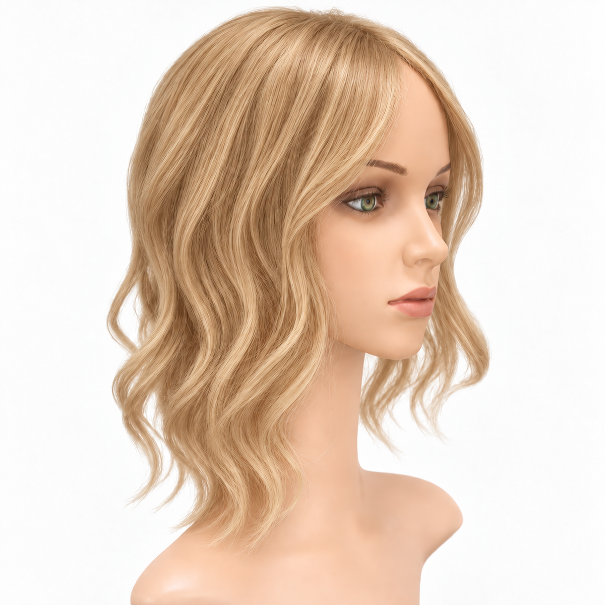 Silver Stone Wavy Human Hair Topper for Women