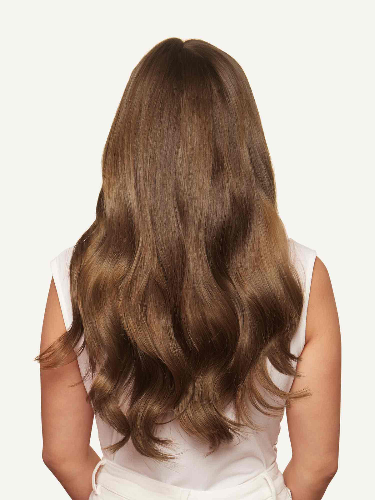 100% Human Hair Halo Extensions - Chestnut Brown